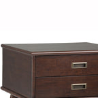Handcrafted Mid Century End Table with Drawer – White, Dark Brown, or Light Brown