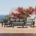 All-Weather Outdoor Patio Set with Thick Cushions - Multiple Colors