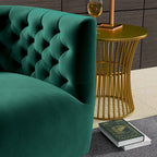 Ergonomic Design Swivel Chair with Tufted Accent - Multiple Colors