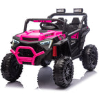24V 400W Kids Ride On Electric UTV with Remote Control - Pink, Black, Blue