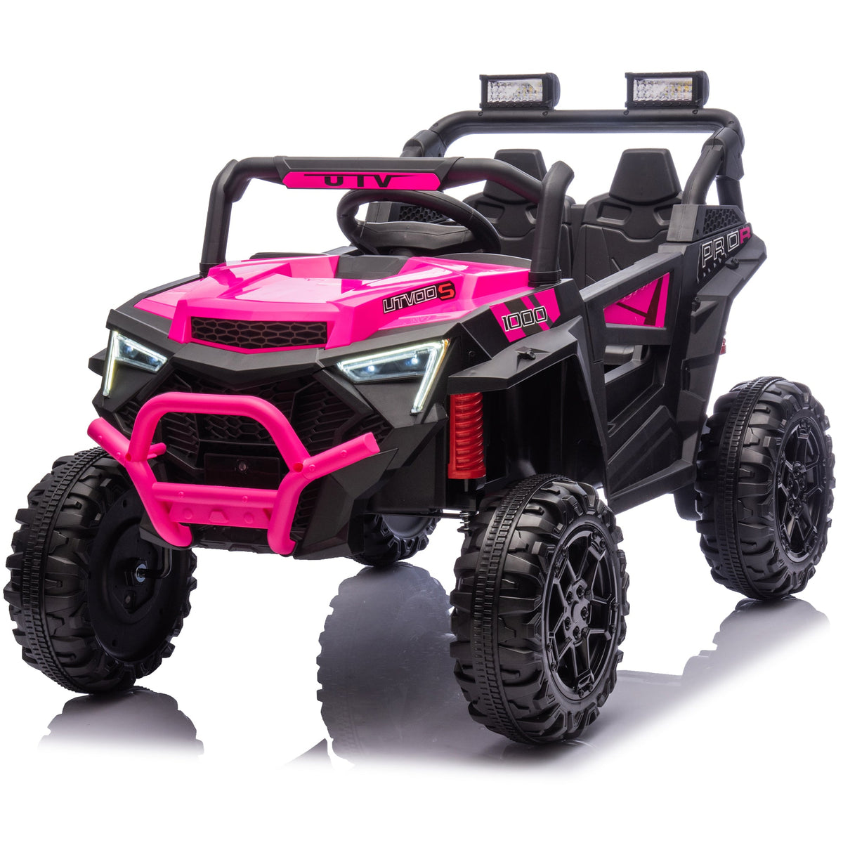 24V 400W Kids Ride On Electric UTV with Remote Control - Pink, Black, Blue