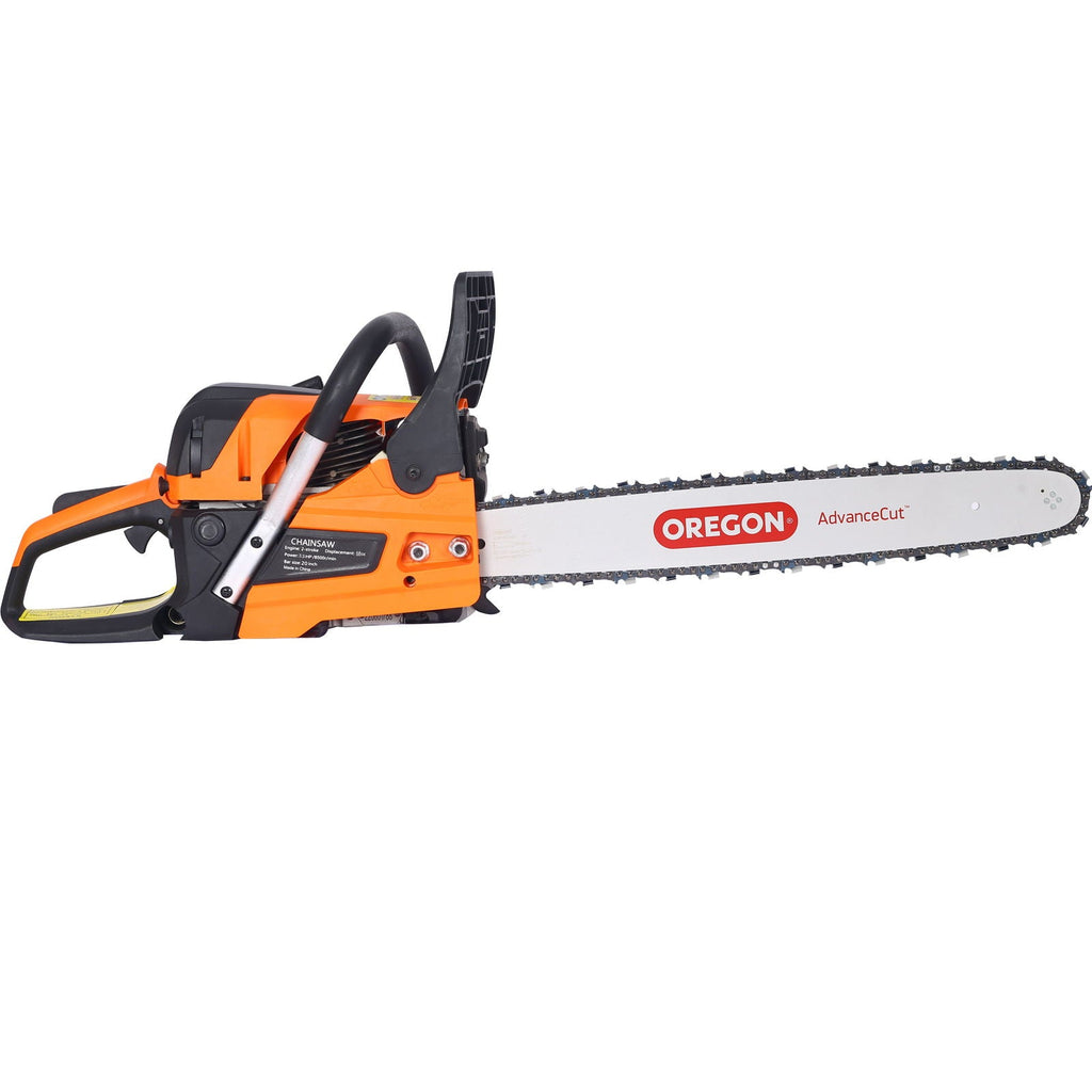 58Cc Gasoline Chainsaw with Oregon 20" Bar - Orange
