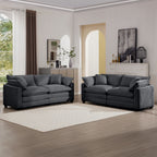 Oversized Deep-Seat Fabric Sofa & Chair Sets