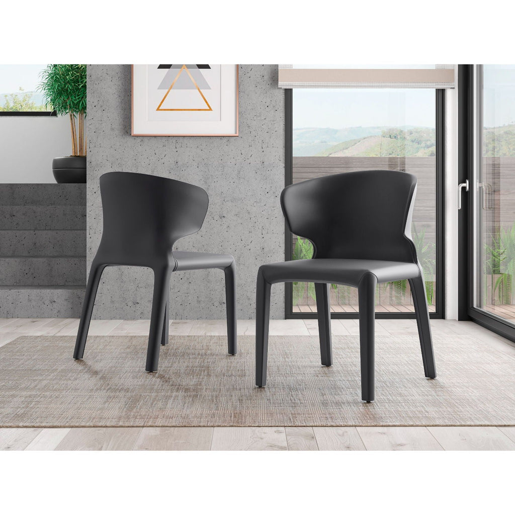 Conrad Dining Chair Set of 2 with Metal Frame - Multiple Colors