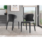 Conrad Dining Chair Set of 2 with Metal Frame - Multiple Colors