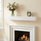 Floating Fireplace Mantel Shelf with Invisible Wall Mount - Multiple Colors