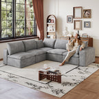 Cloud Sofa with Removable Cushion - Corduroy Fabric