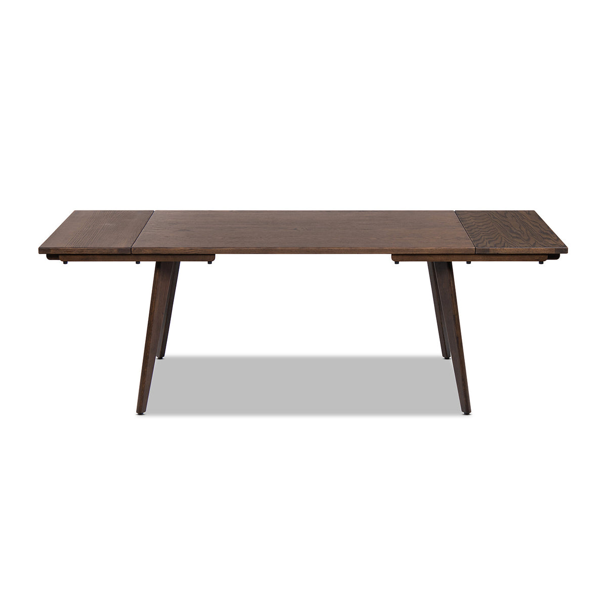 Solid Red Oak Dining Table with Extending Leaves - Capri 59-90.5"