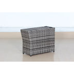 Gray Mix Outdoor Side Table with Durable Construction - Gray Mix