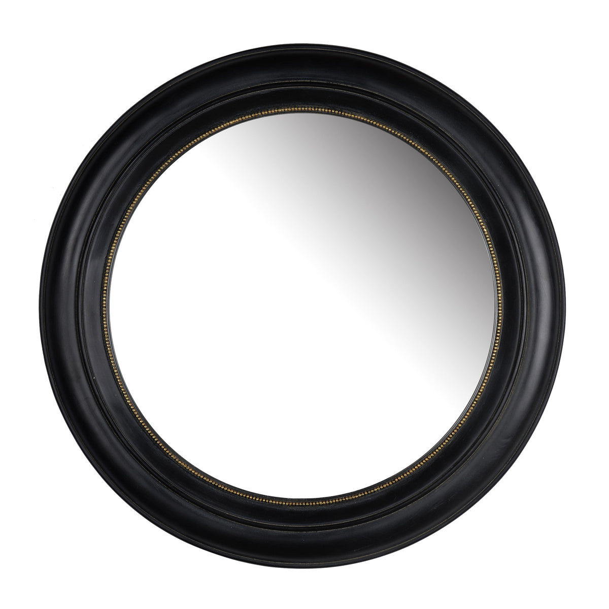 Round Wall Mirror with Black Frame - 20.5 Inch