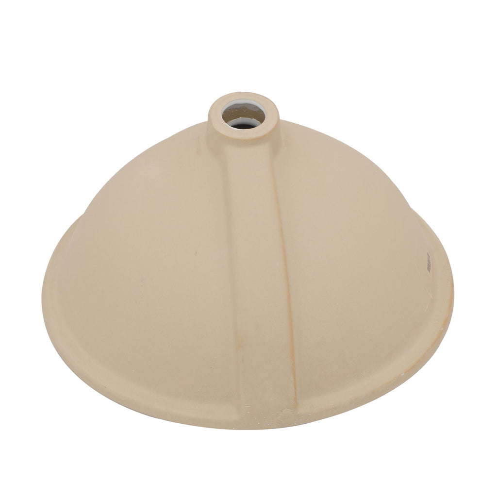 Ceramic Oval Undermount Bathroom Sink with Overflow - White