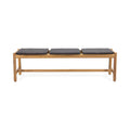 Cambria Rustic 3 Seater Bench - Teak