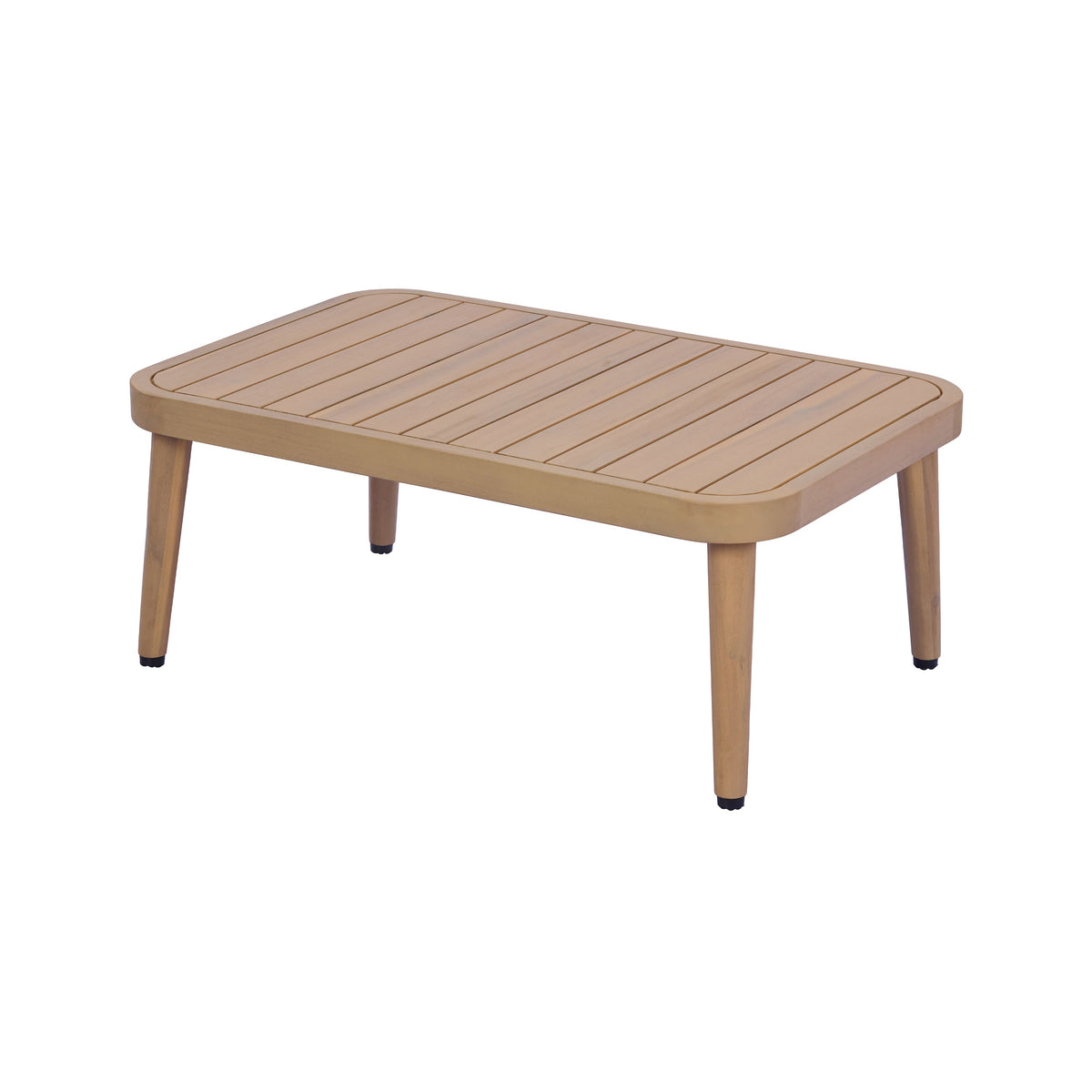 Acacia Wood Patio Seating Set with Rope Accents - 4-Piece