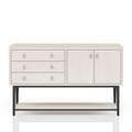 White Server With Base with Power Access - 60" W x 18" D x 37" H