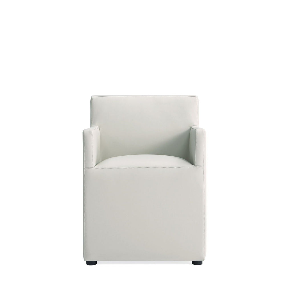Square Armchair with Upholstered Seat - Available in Multiple Colors