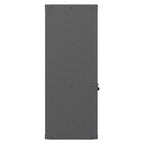 Metal Wall Mounted Tool Storage Cabinet with Locking Door - Gray