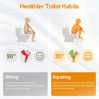 7'' Tall Acrylic Toilet Stool with Non-Slip Design - Transparent
