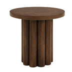 Loanna Wooden Color End Table with Sturdy Tabletop - Brown