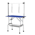 Large Heavy Duty Grooming Table for Pets with Adjustable Arm - Blue