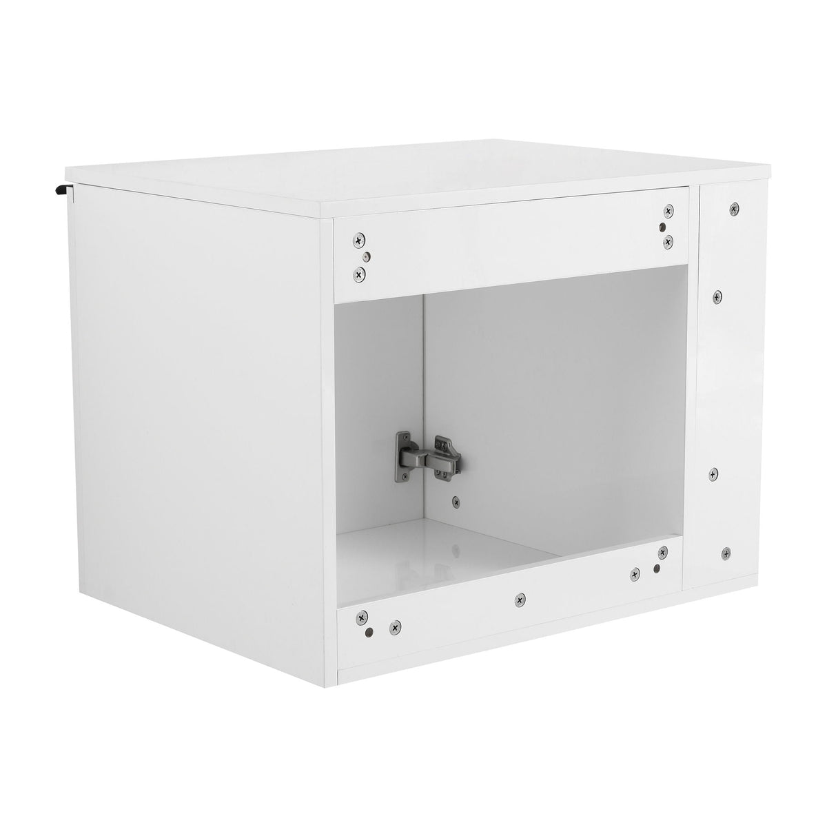Modern Bathroom Vanity with Side Storage - Light Brown or White