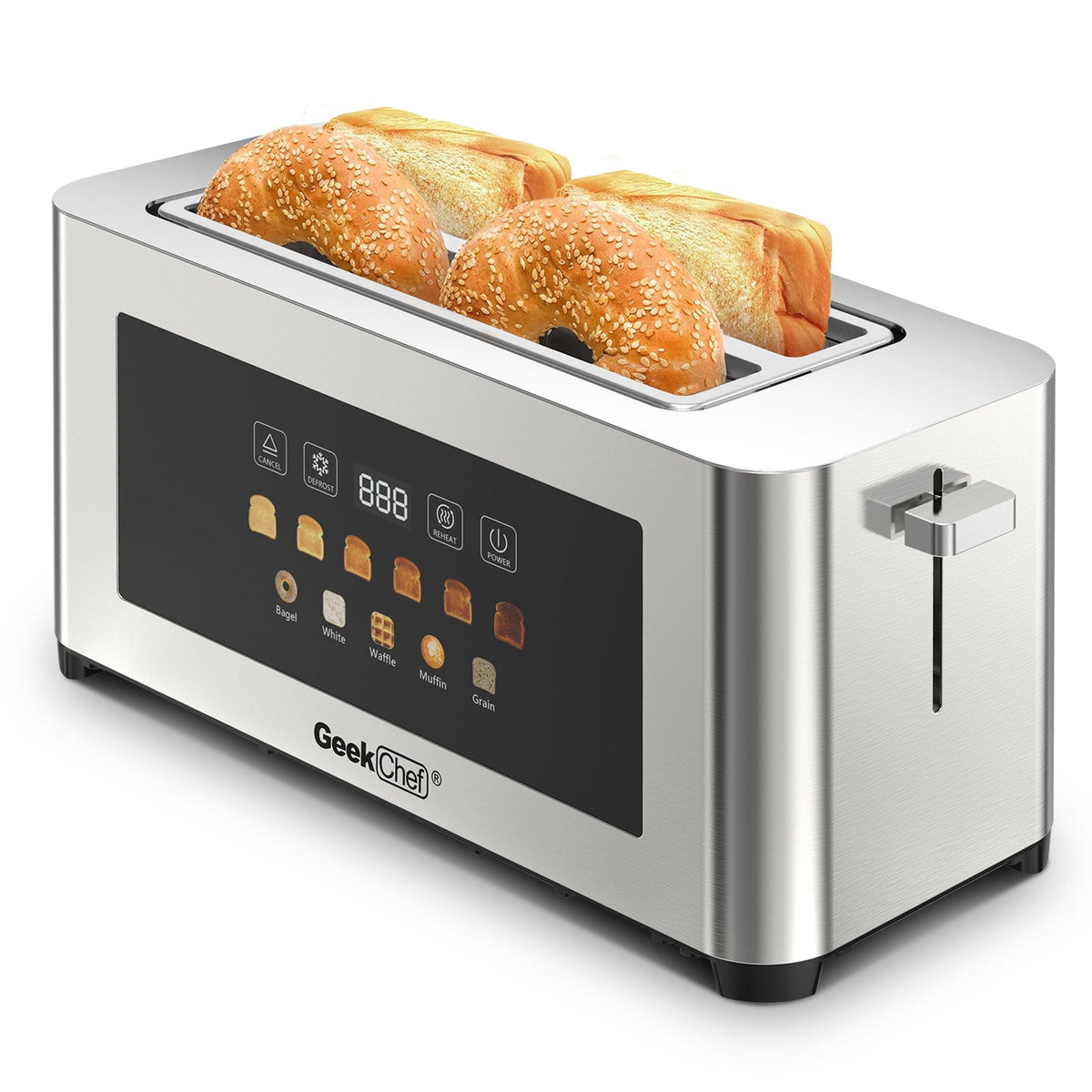 4-Slice Toaster with Extra-Wide Entrance - Stainless Steel