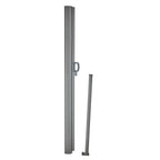 Retractable Side Awning with Aluminum Frame - Grey