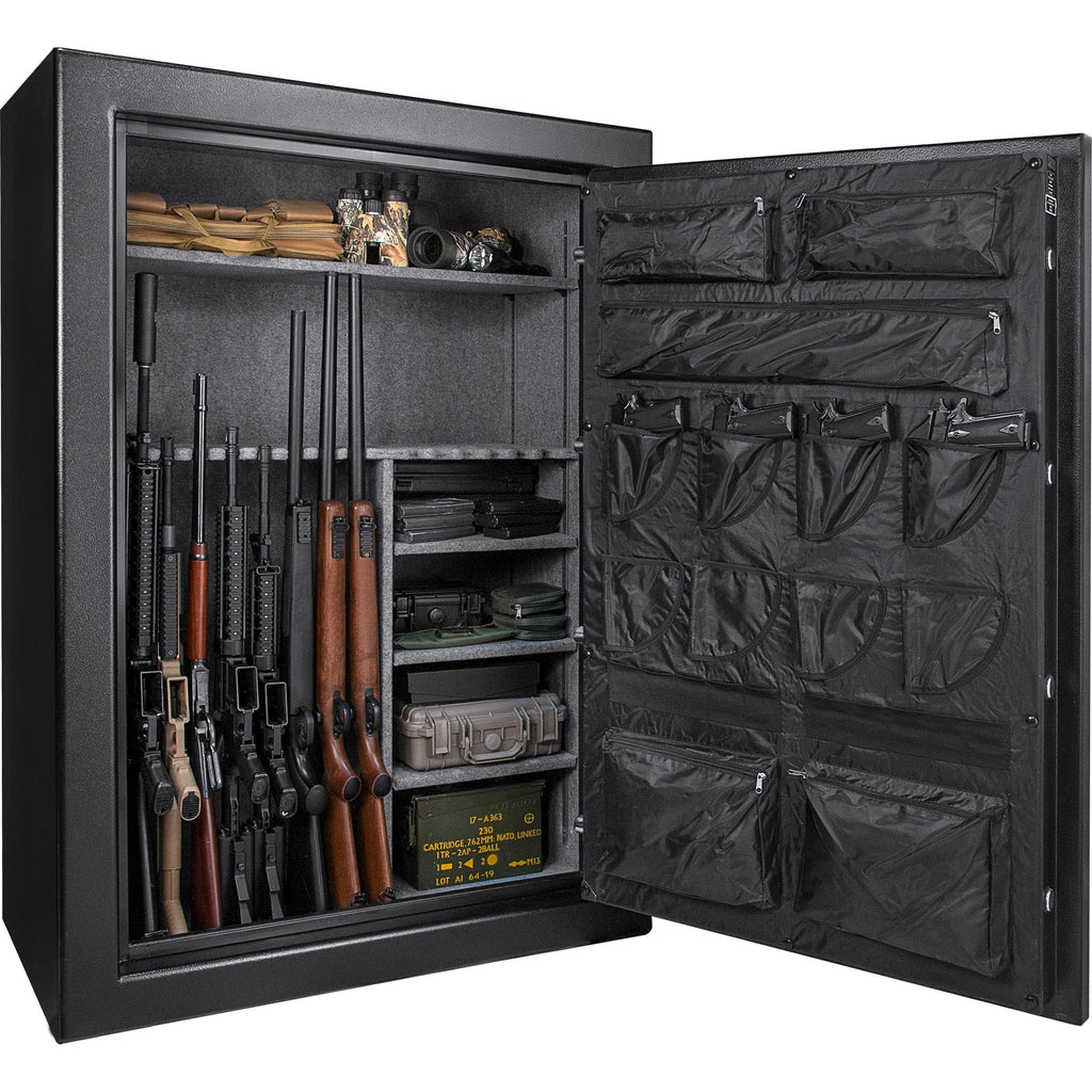 Tall Fireproof Protection Safe Vault with Solid Steel Construction - Black