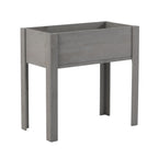 Solid Wood Raised Garden Bed with Legs - Available in Gray, Dark Gray, Dark Brown