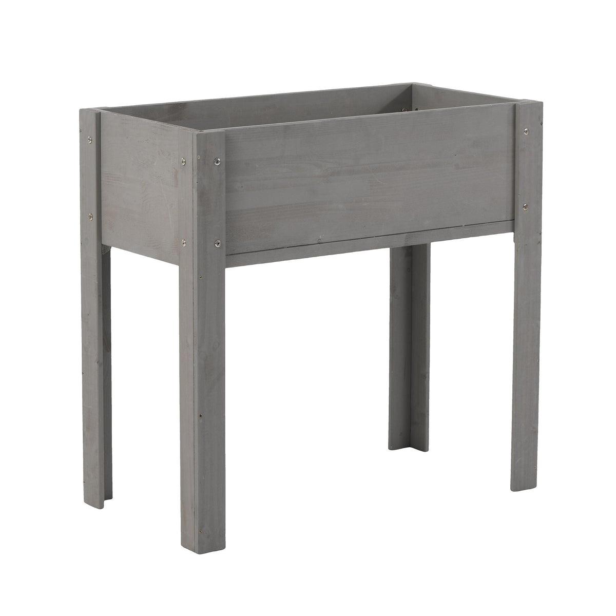 Solid Wood Raised Garden Bed with Legs - Available in Gray, Dark Gray, Dark Brown