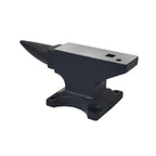 Cast Steel Single Horn Anvil with Polished Surface - Black