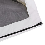 10' x 13' Replacement Mesh Sidewall Netting with Zippers - White