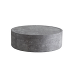 39.37" Round Coffee Table with Faux Concrete Finish