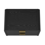 Modern Minimalist Solid Wood Nightstand with Two Drawers - Light Brown or Black