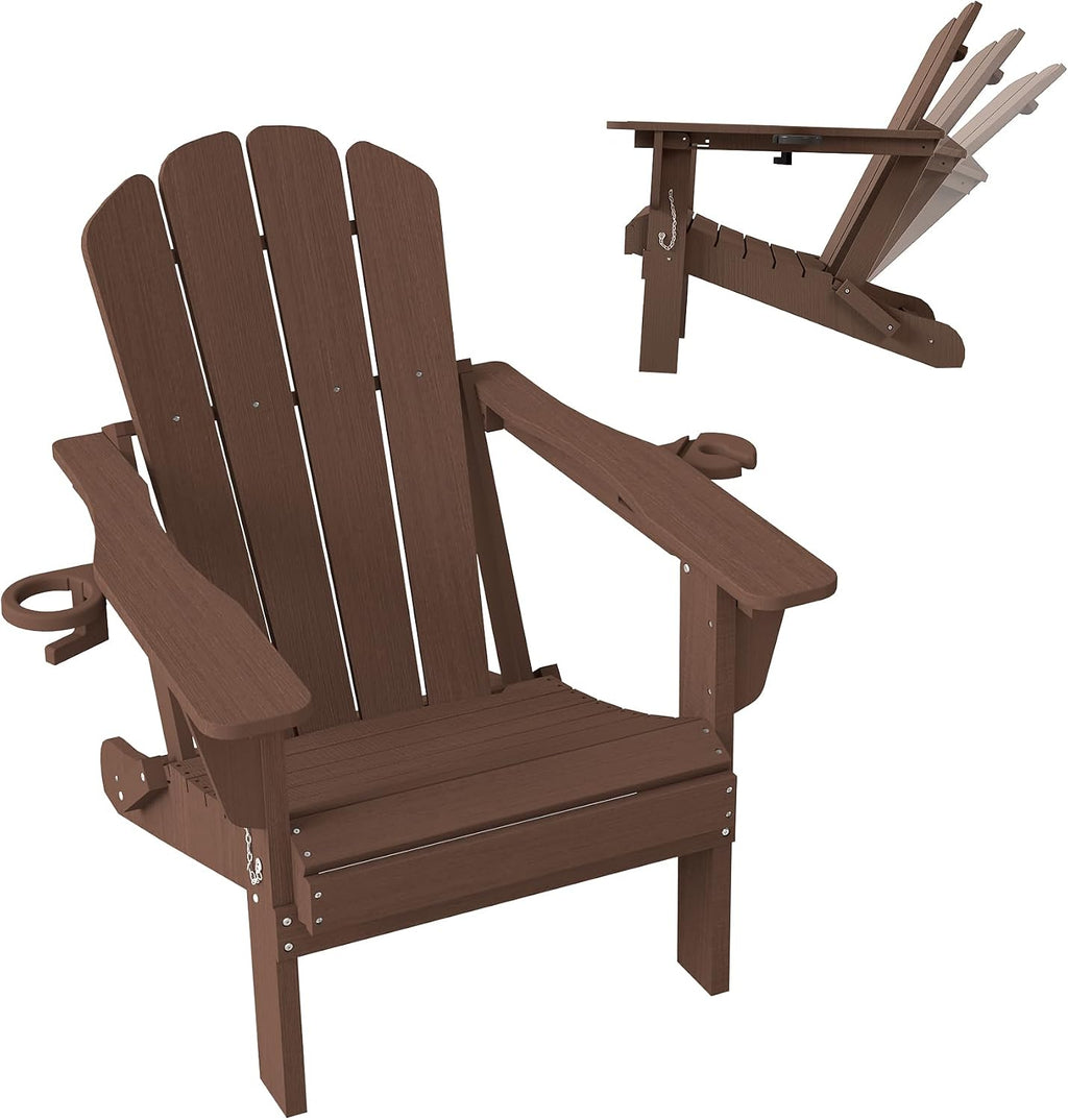 Adjustable HDPE Adirondack Chair with Personalized Comfort - White