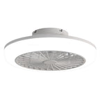 Bladeless Ceiling Fan With Light and Remote Control - White