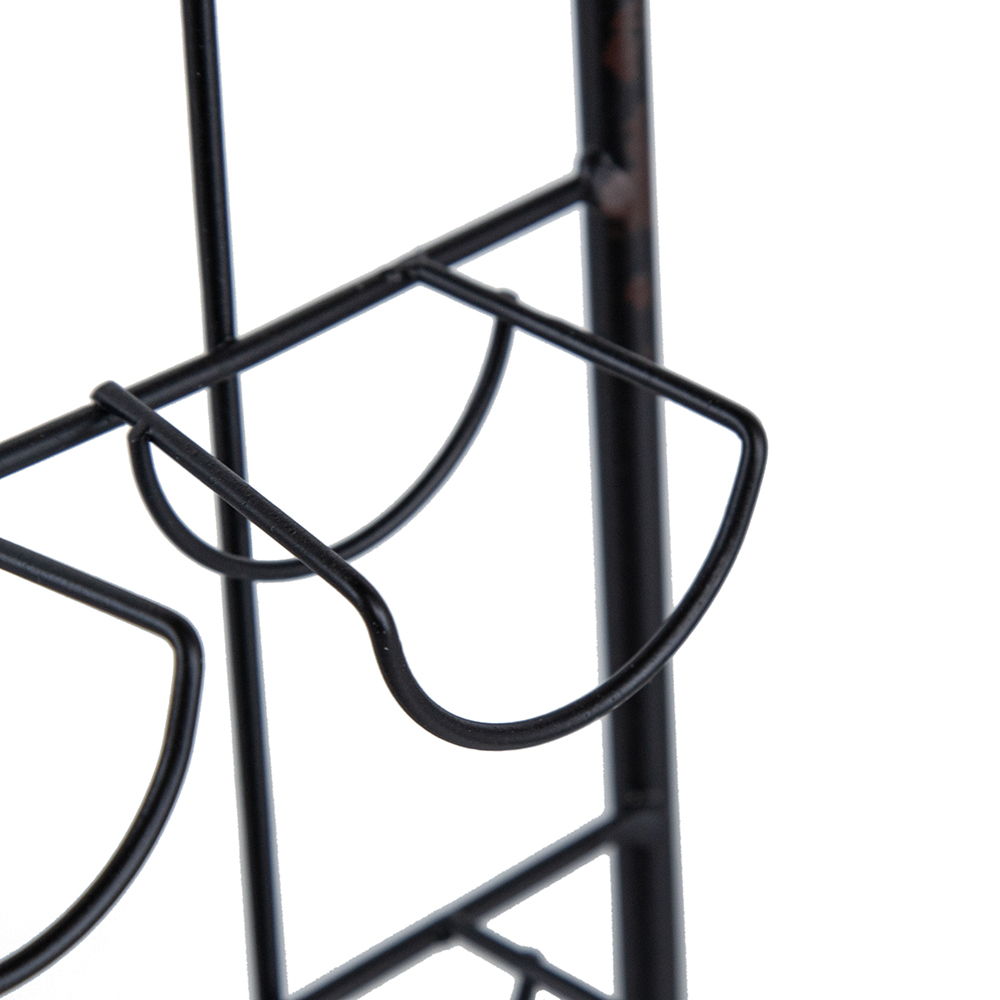 Floating Coffee Bar Shelf with Coffee Pod Holder and Storage Shelf - Black