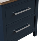 Modern Farmhouse Style Nightstand with Dovetail Drawers - Two-Tone