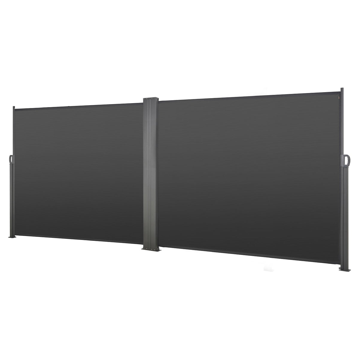 Retractable Side Awning with Waterproof Polyester Fabric - Grey or Beige