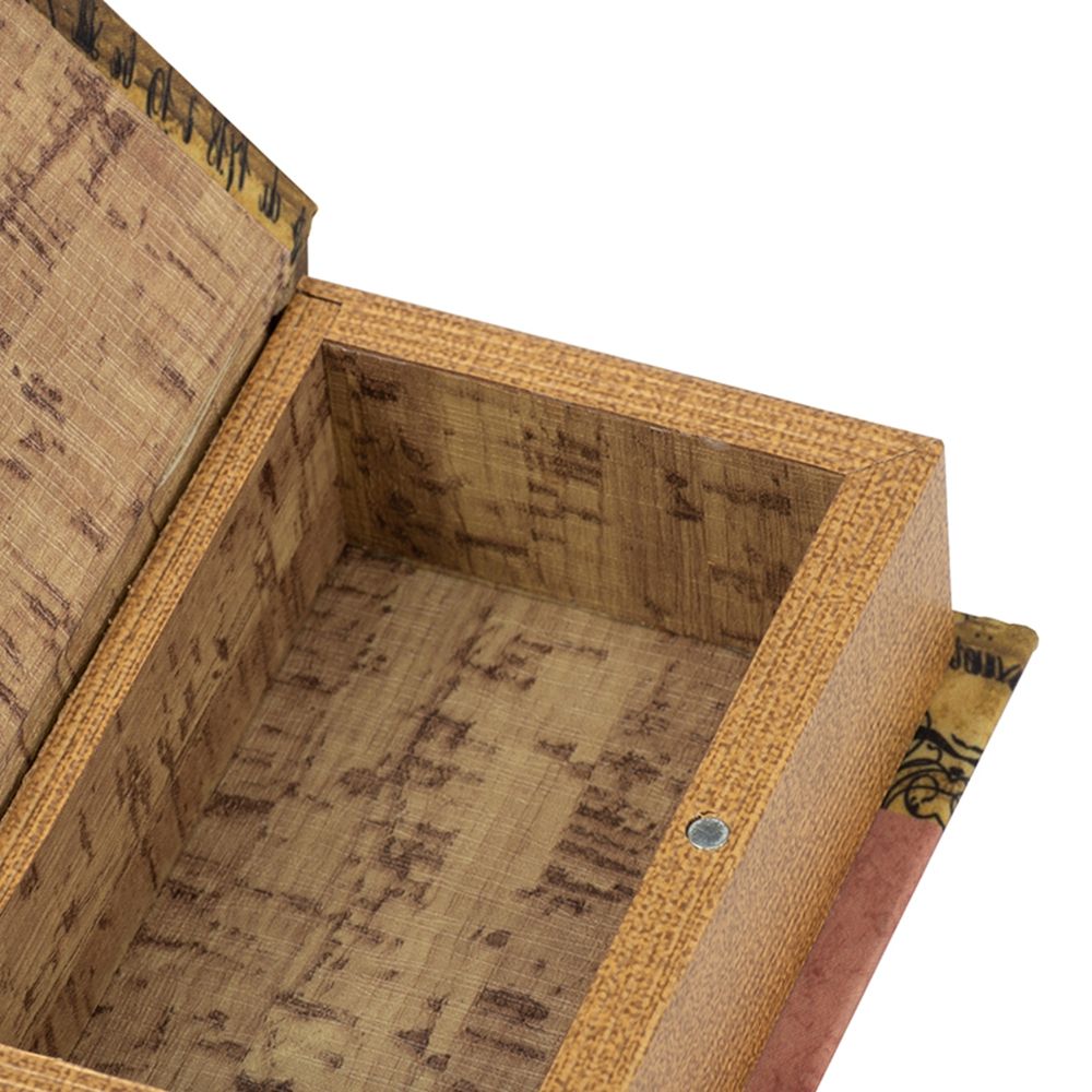 Multi-Color Book Boxes Set of 4 with Elegant Floral Design
