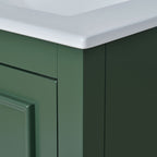 Modern Bathroom Vanity with Ceramic Sink Combo and Storage Cabinet - Multiple Colors