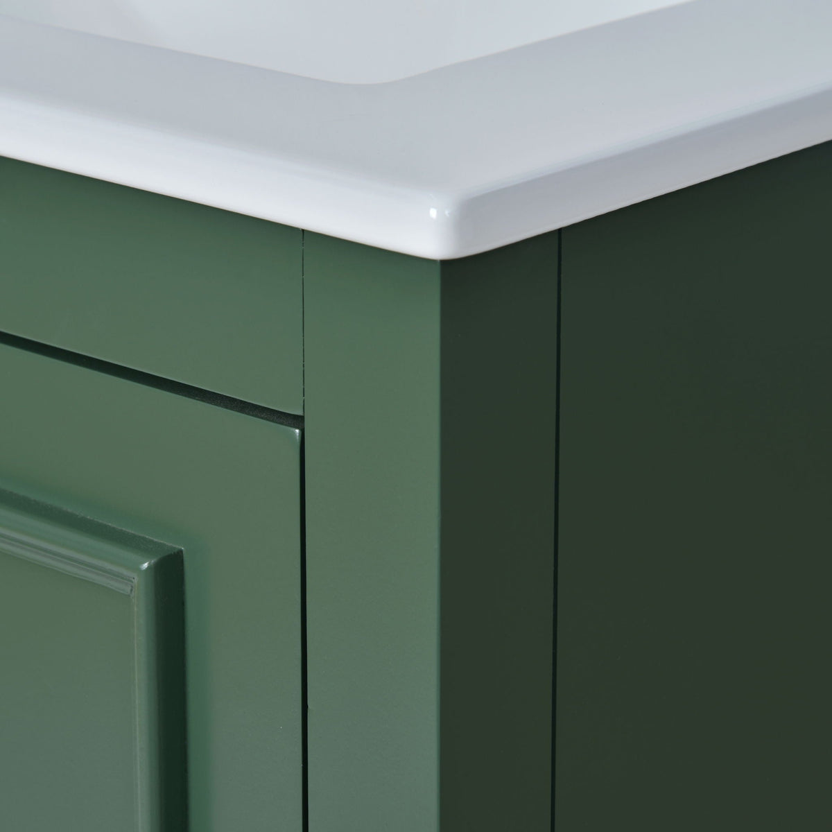 Modern Bathroom Vanity with Ceramic Sink Combo and Storage Cabinet - Multiple Colors