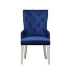 Blue Side Chair with High Back Design - Varian
