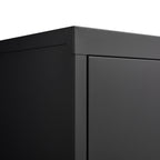 Metal Storage Cabinet With Locking Doors And Adjustable Shelf