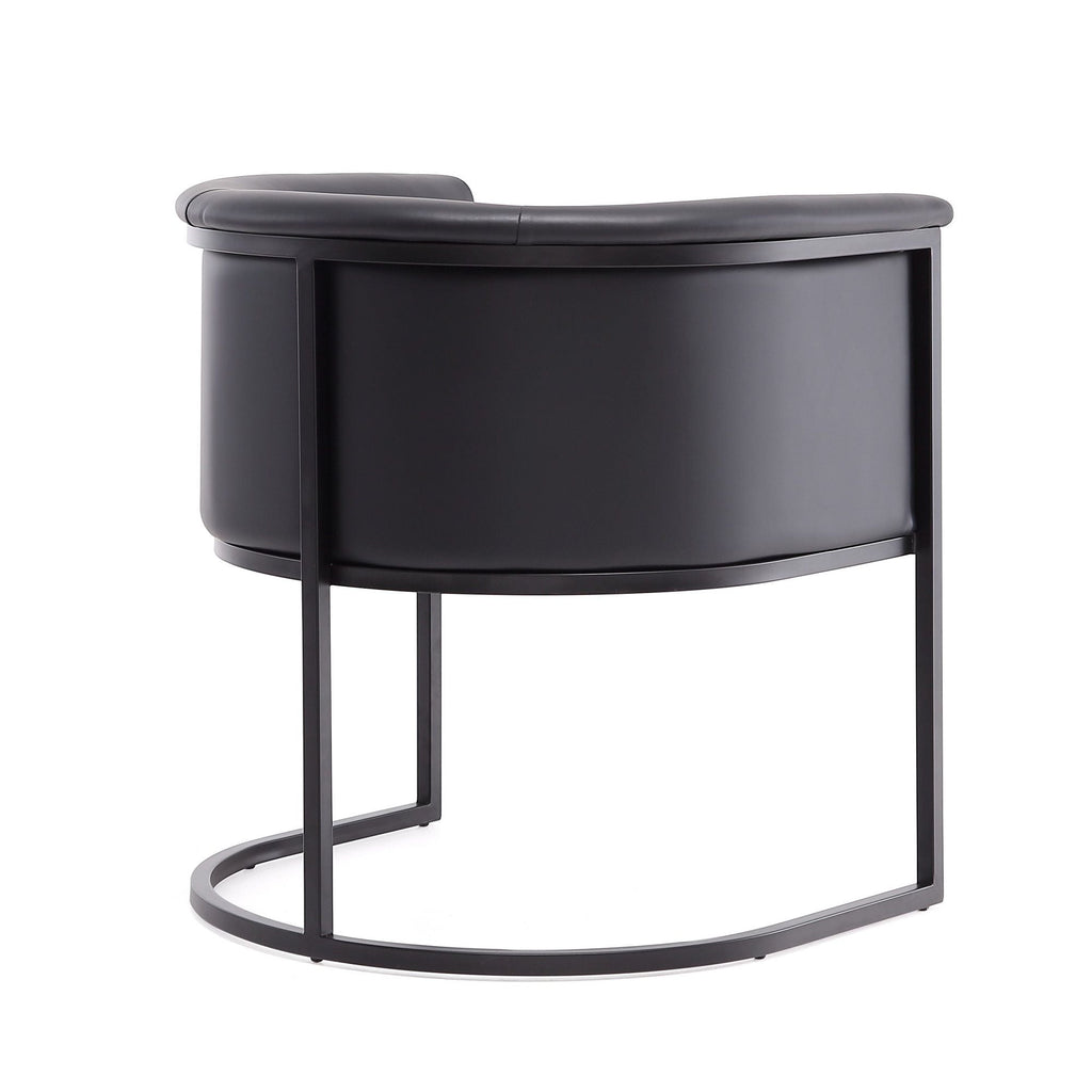 Cosmopolitan Dining Chair with Geometric Metal Frame - Multiple Colors