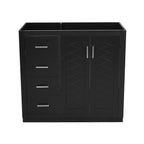 Retro Style Bathroom Vanity with Soft Closing Doors - Multiple Colors