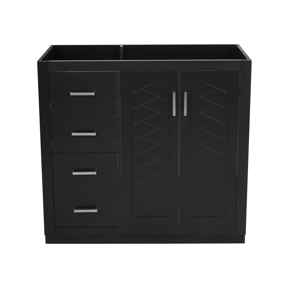 Retro Style Bathroom Vanity with Soft Closing Doors - Multiple Colors