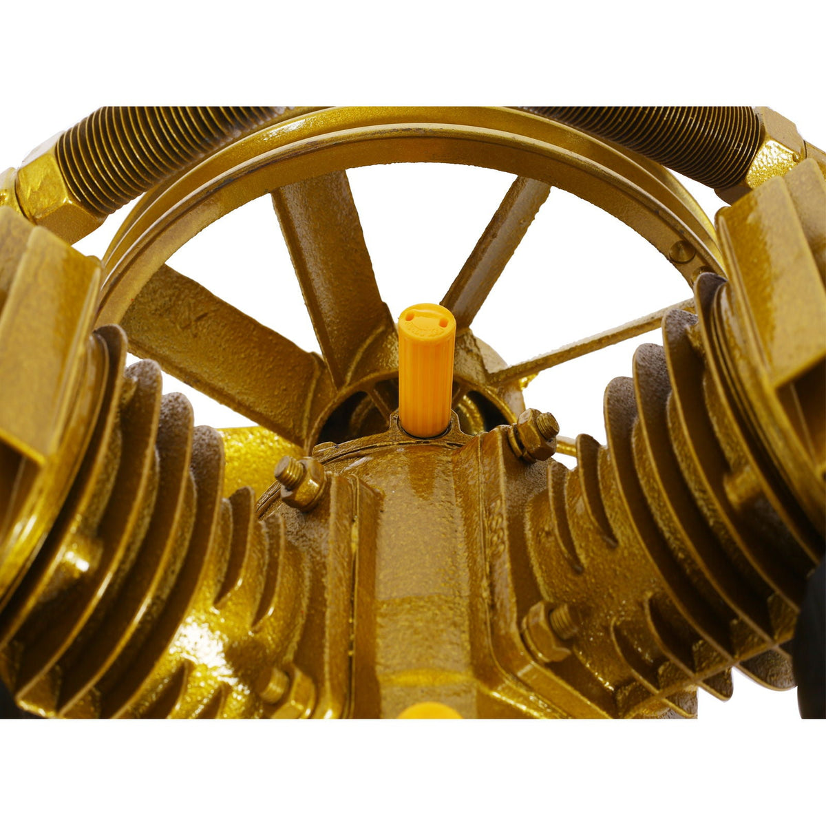 V Type Dual Cylinder Air Compressor Pump Head with 5.5HP, 21CFM - Golden