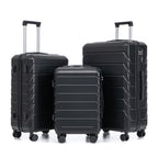 3 Pieces Set Spinner Wheel Luggage With Combination Lock