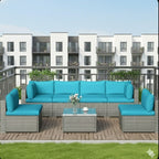 Modern Patio Set With Coffee Table - Weather-Resistant Frame - Multiple Colors
