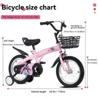 16-Inch Sporty Kids Cruiser Bike with Training Wheels - Green or Pink